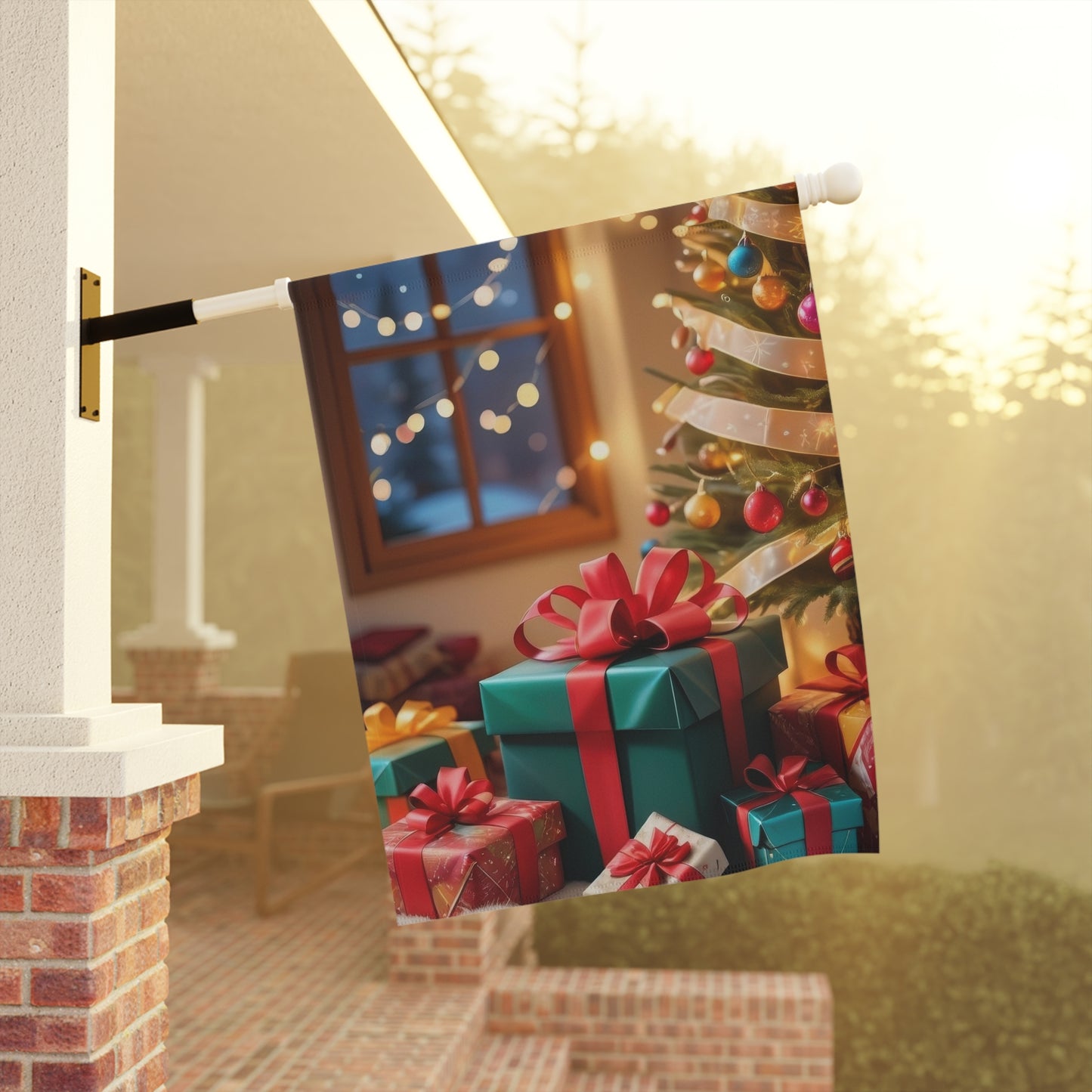 Beautiful Christmas Scene Garden Flag