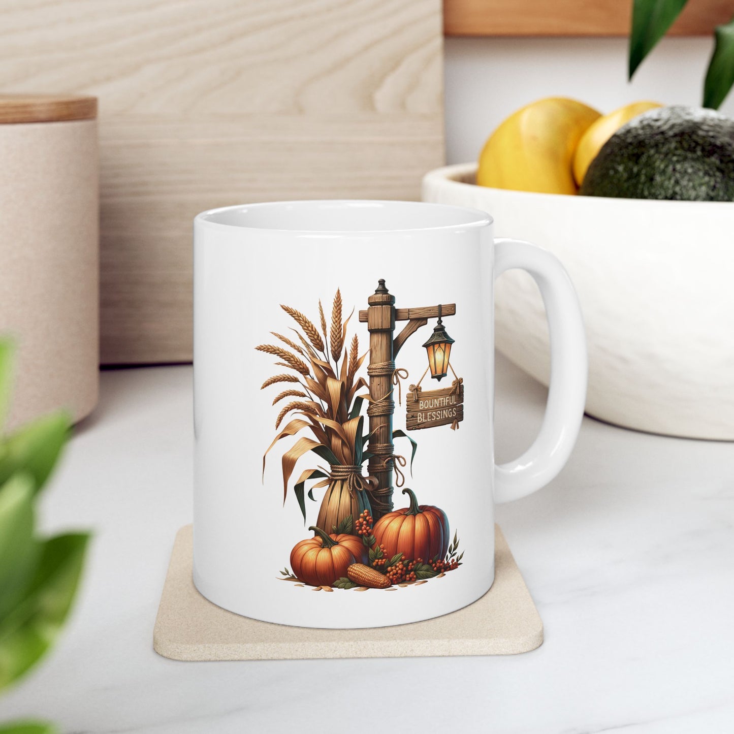 Bountiful Blessings Autumn Harvest Coffee Mug