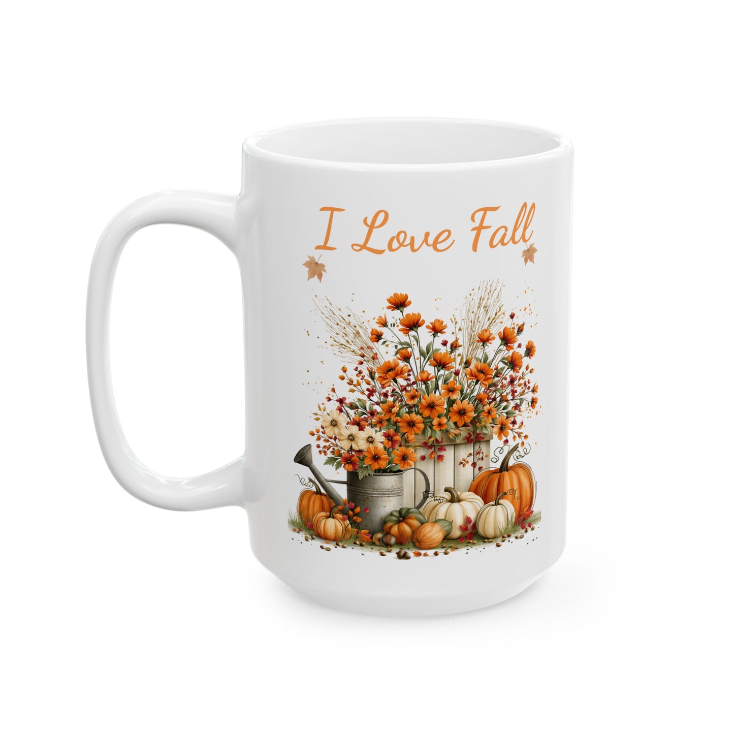 Fall Floral Harvest Ceramic Mug