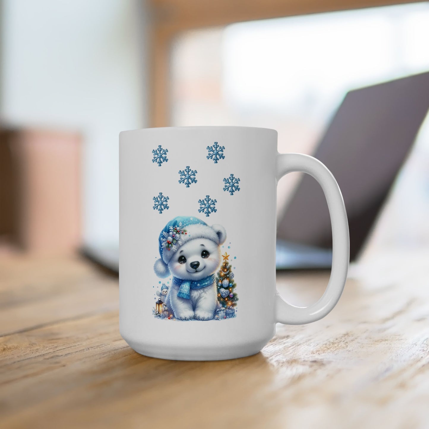 Cute Polar Bear Christmas Coffee Mug