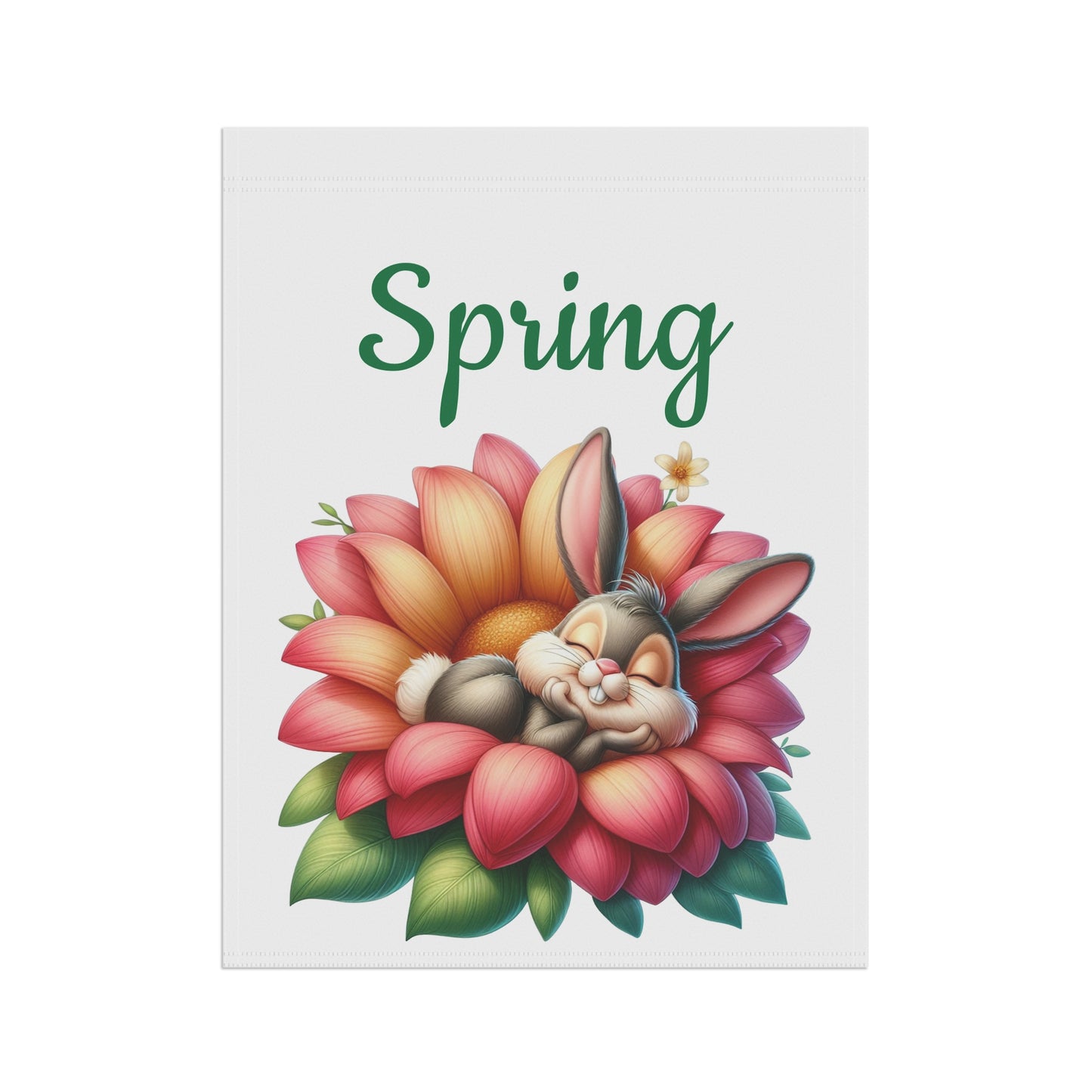 Sleeping Bunny Spring Garden Flag