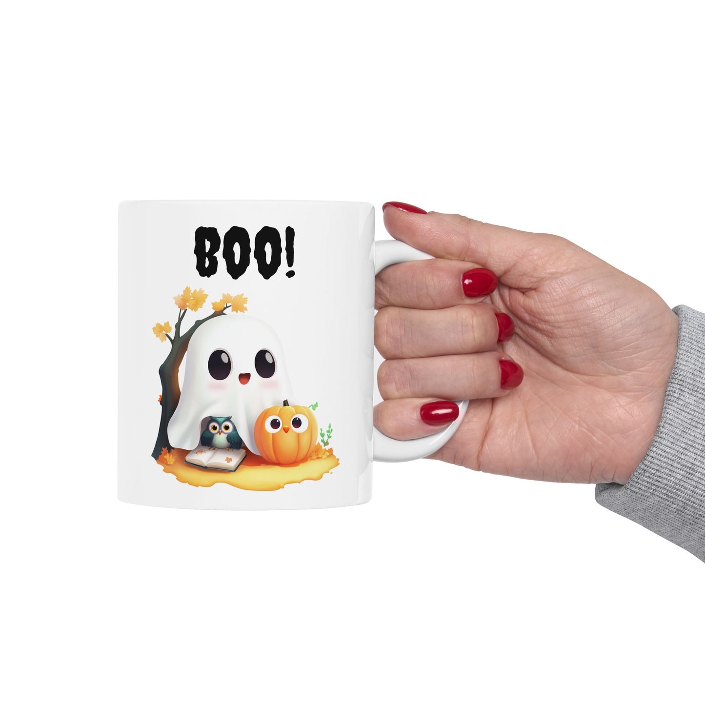 Cute Boo Ghost Halloween Coffee Mug