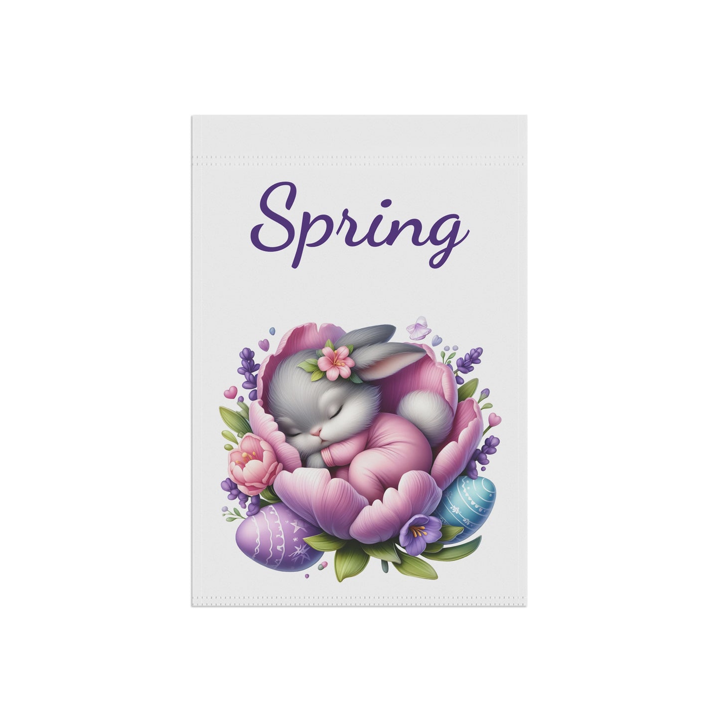 Sweet Dreams Bunny & Easter Eggs Garden Flag
