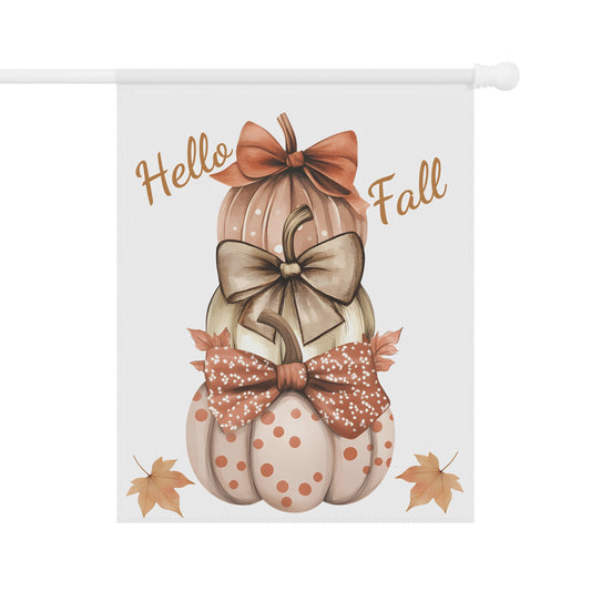 Hello Fall Pumpkin Flag