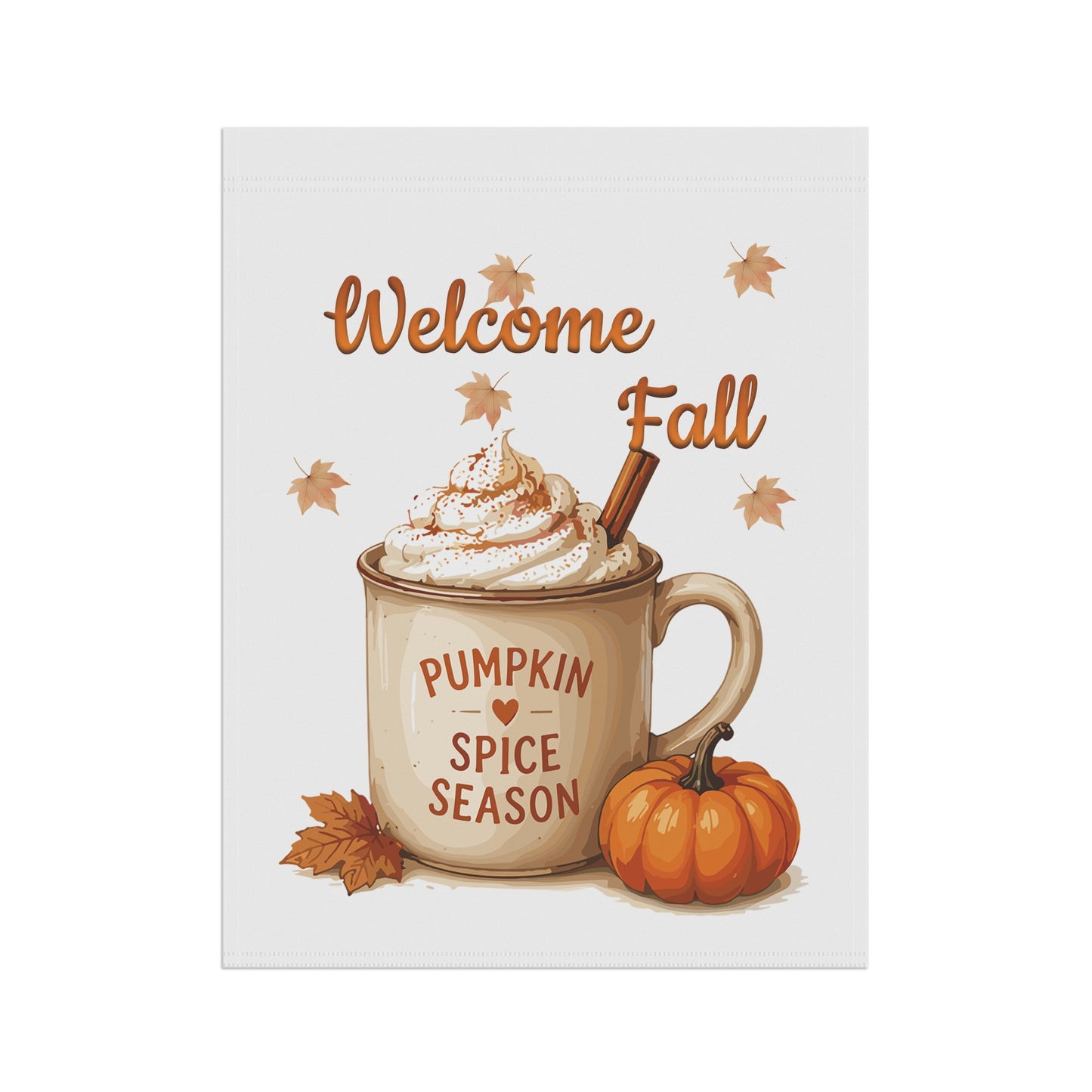 Pumpkin Spice Mug Garden Flag