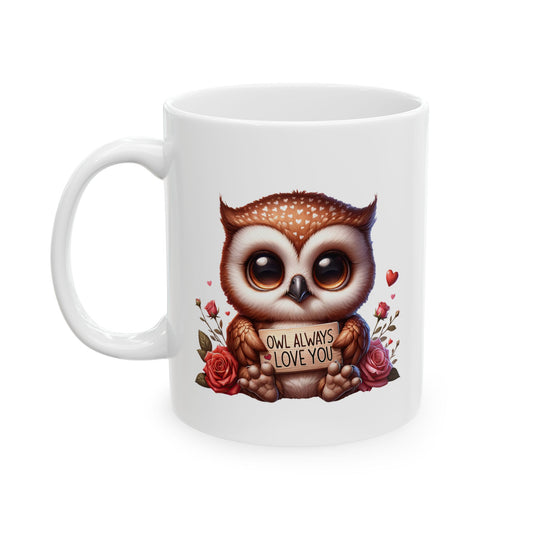 Adorable Owl "OWL ALWAYS LOVE YOU" Coffee Mug
