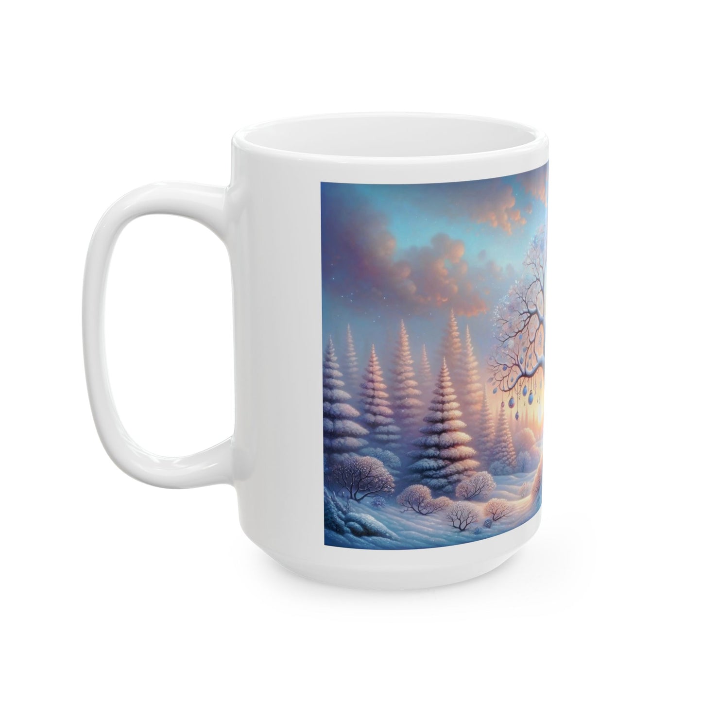 Whimsical Winter Bird Coffee Mug