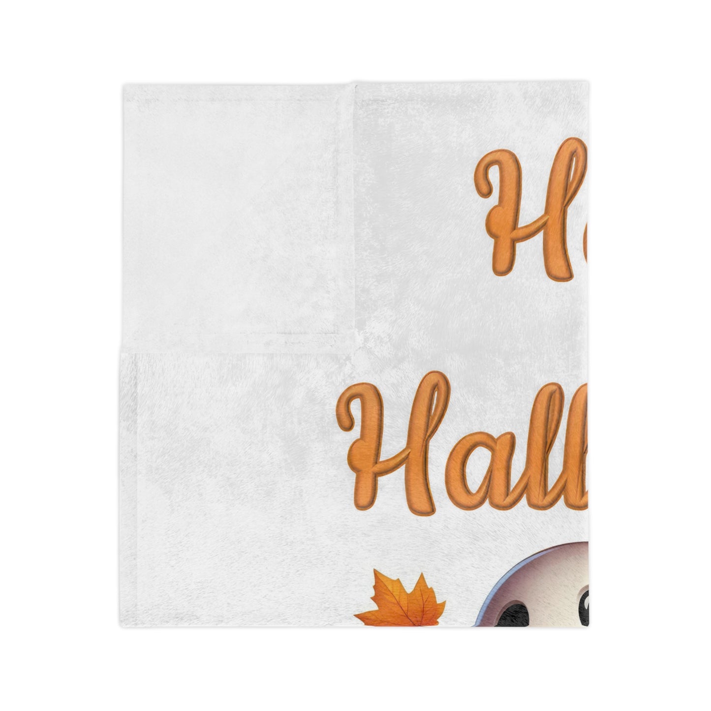 Happy Halloween Ghost Velveteen Blanket