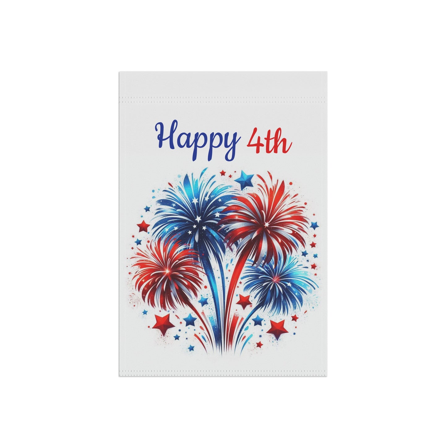 Happy 4th Patriotic Garden Flag