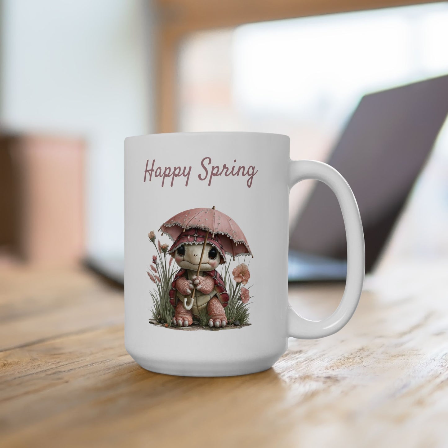Cute Spring Turtle Coffee Mug