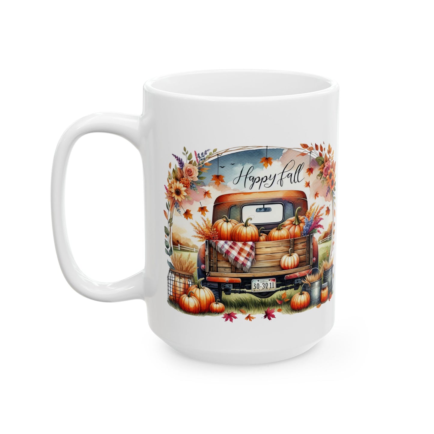 "Happy Fall" Vintage Truck Coffee Mug |