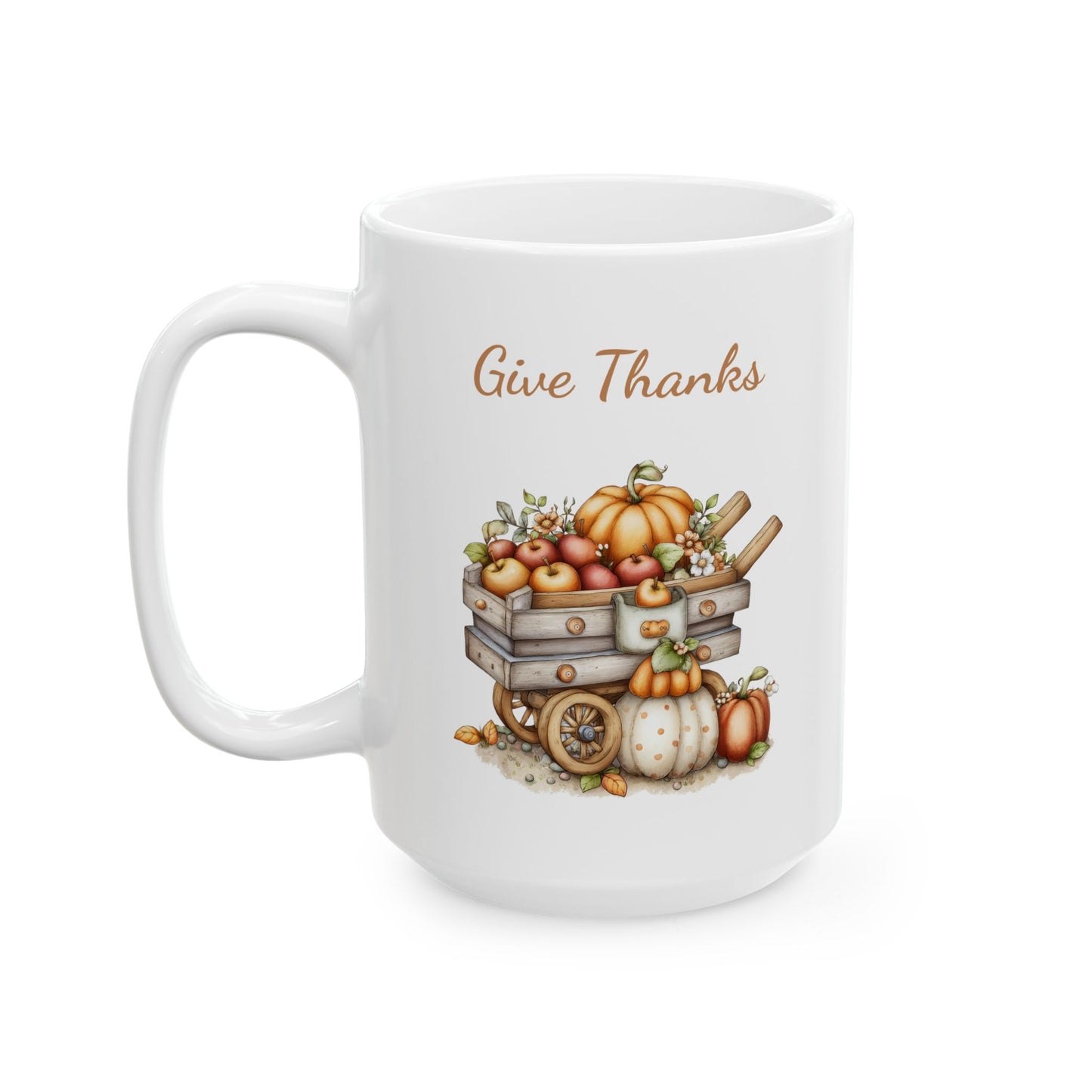 Give Thanks Ceramic Coffee Mug