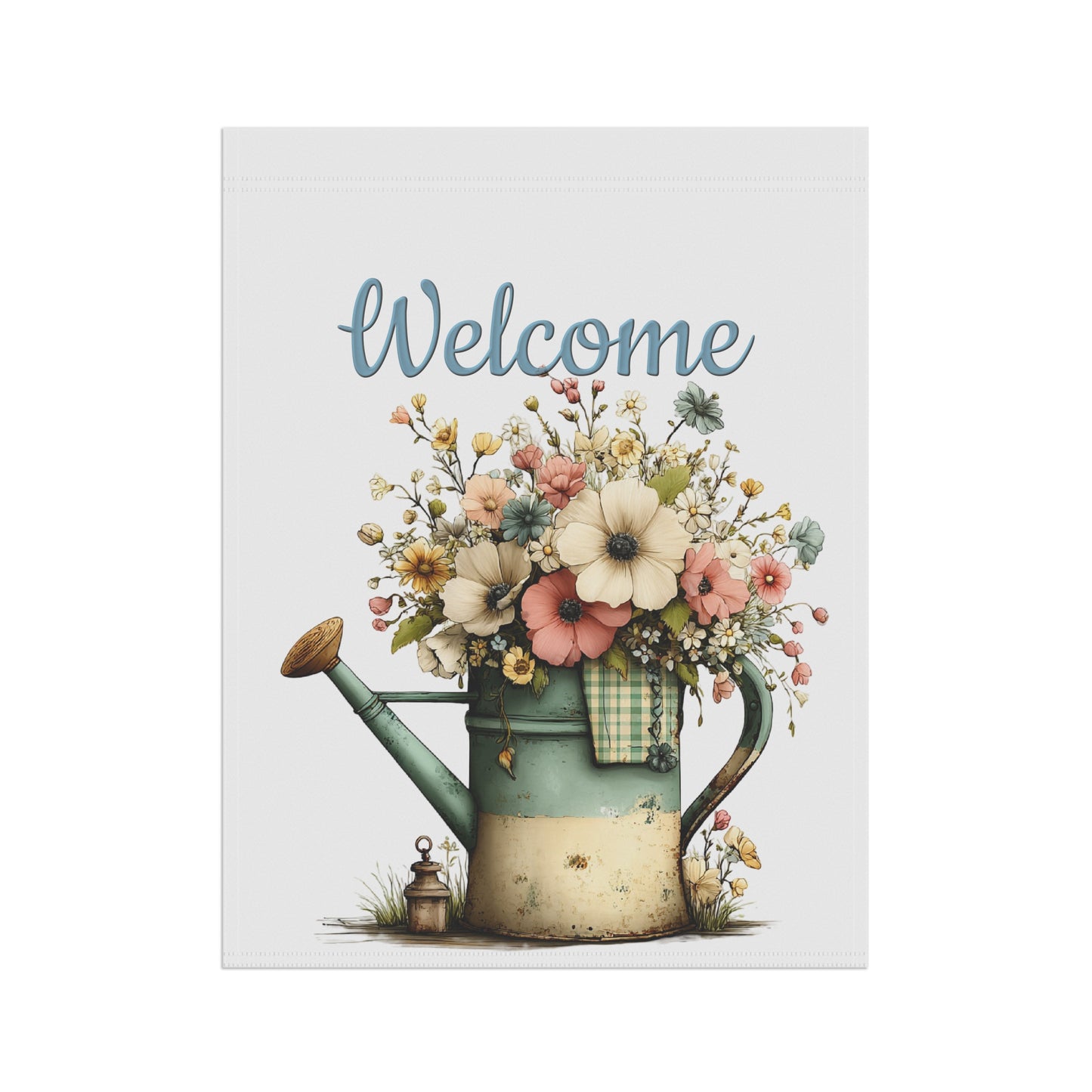 Welcome Floral Garden Flag