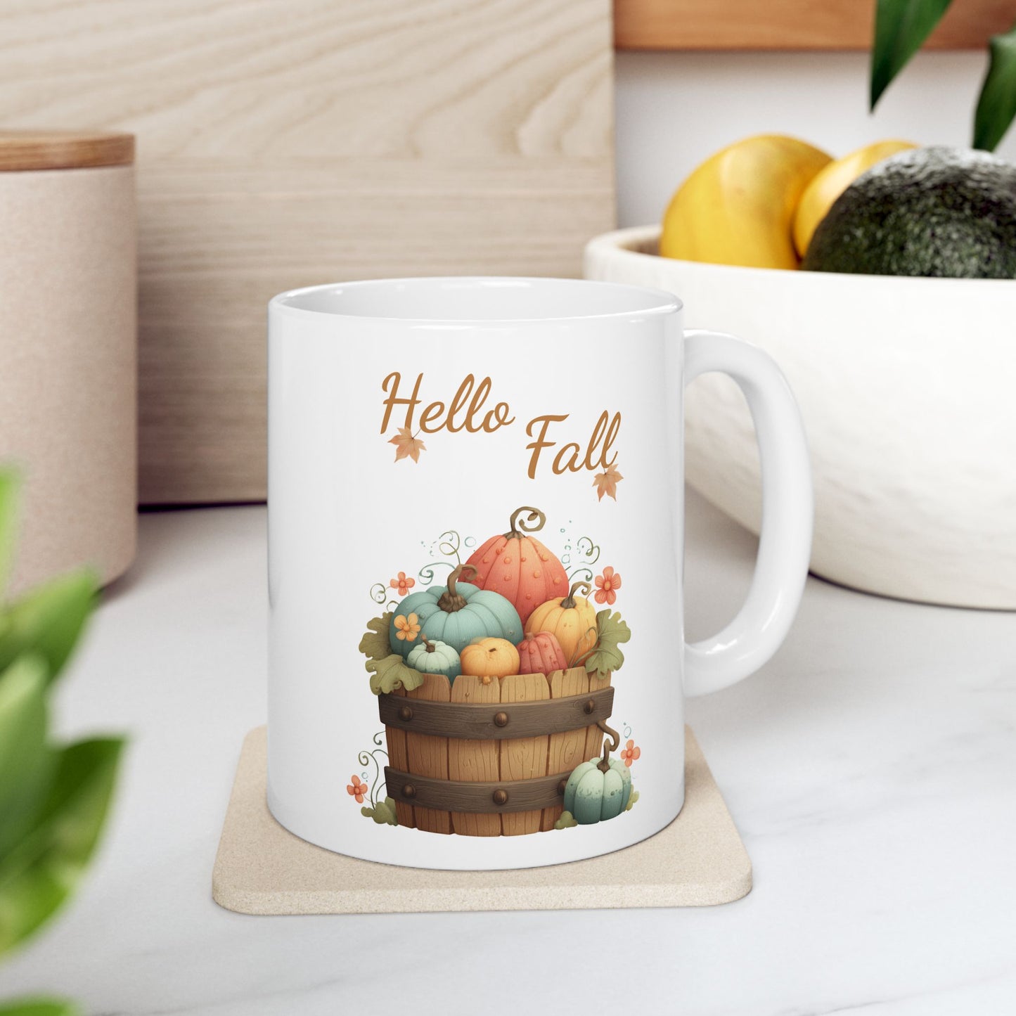 Colorful Pastel Autumn Ceramic Tea Mug