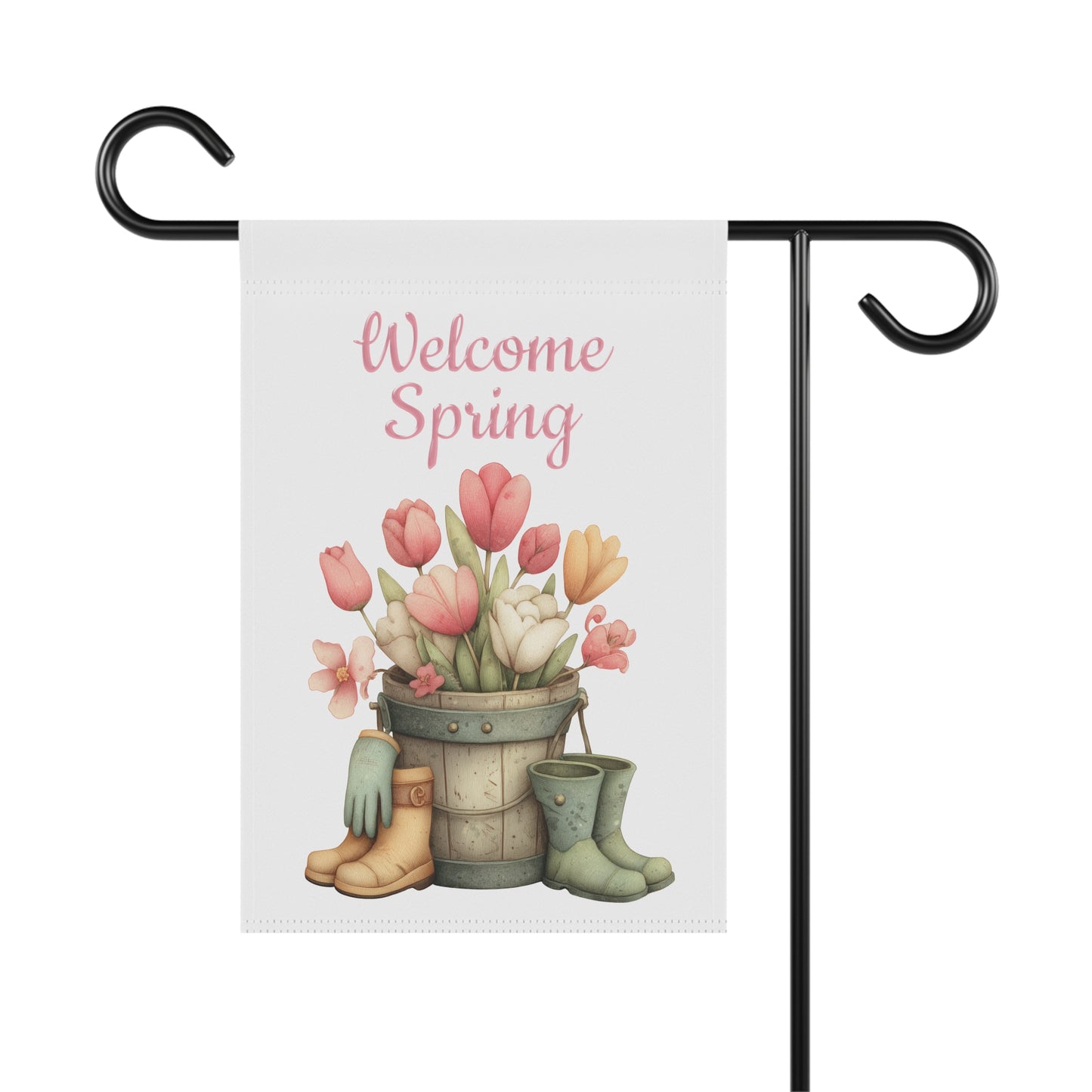 Beautiful Floral Garden Flag