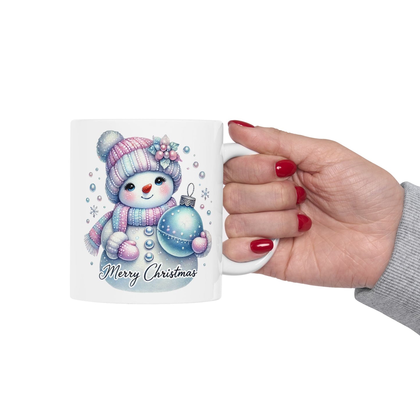 Charming Snowman Merry Christmas Coffee Mug