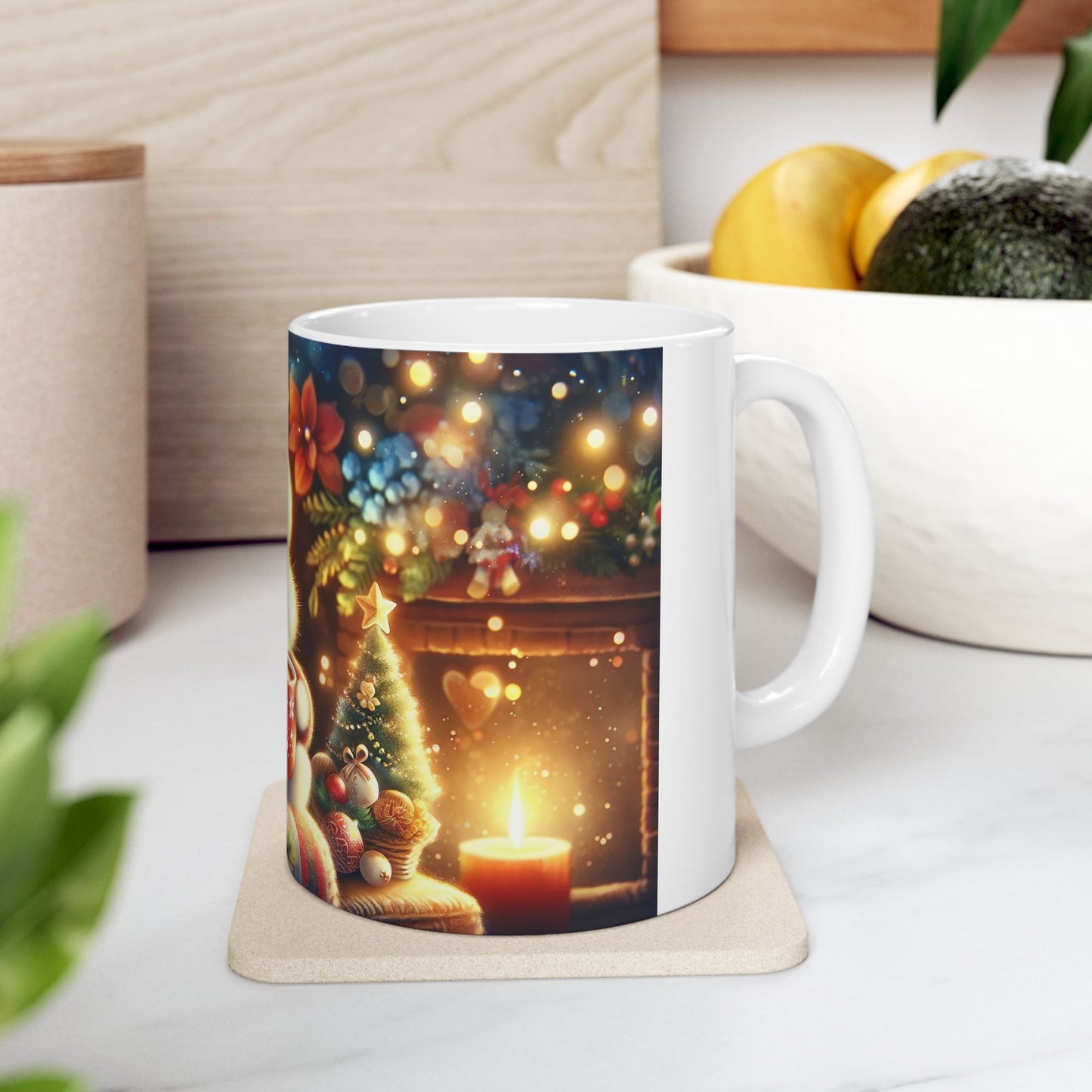 Cute Christmas Bunny Coffee Mug