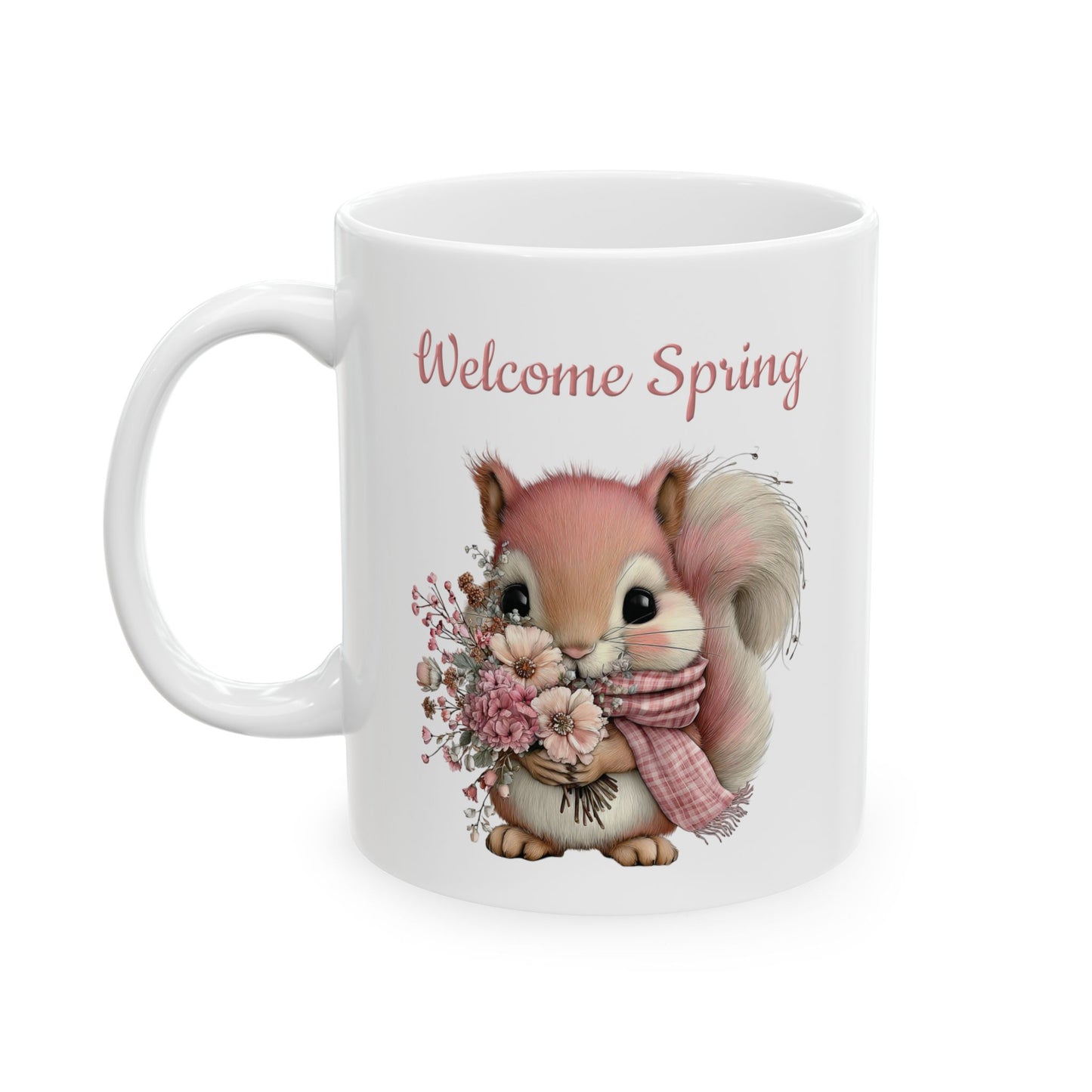 Cute Spring Squirrel Coffee Mug