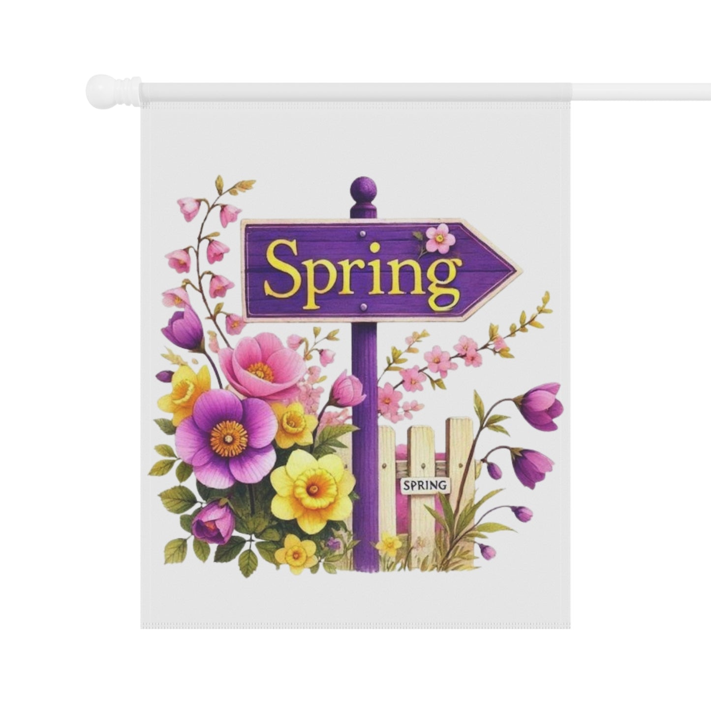 Spring Floral Garden Flag