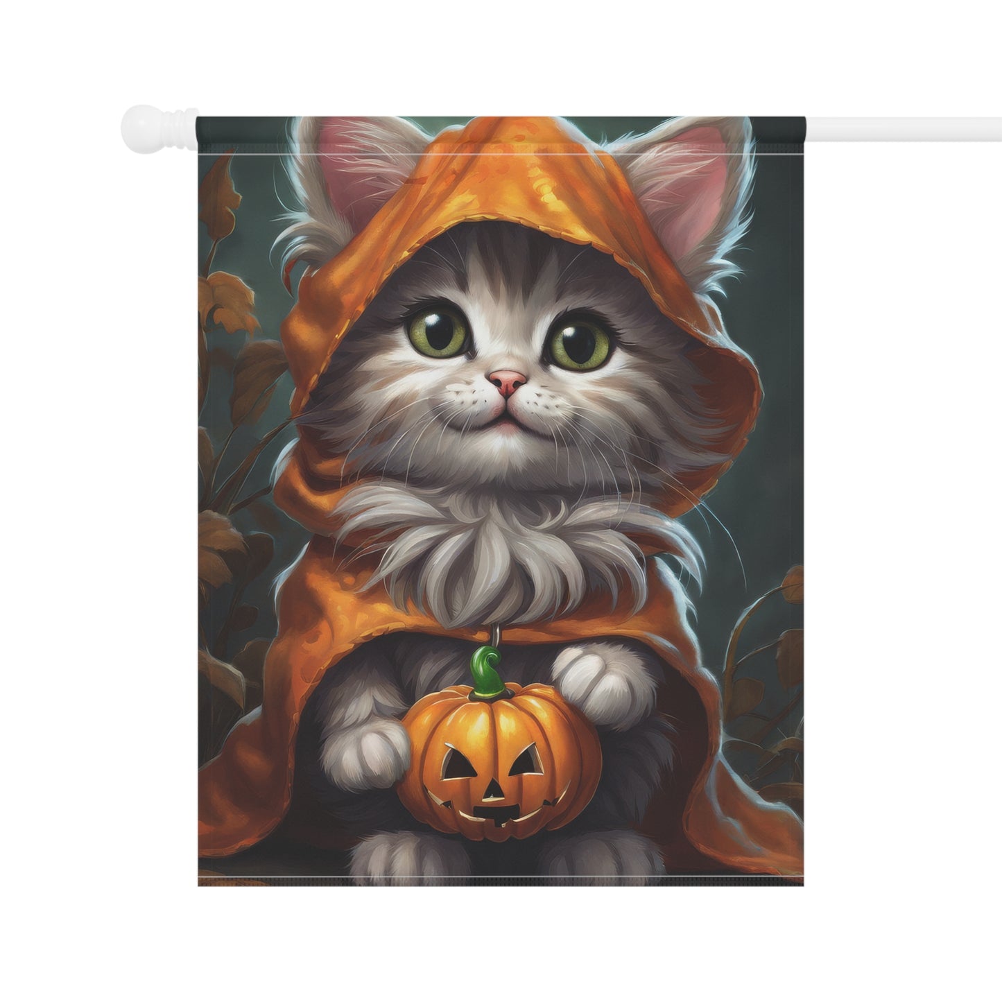 Cute Halloween Cat Garden Flag/ House Banner