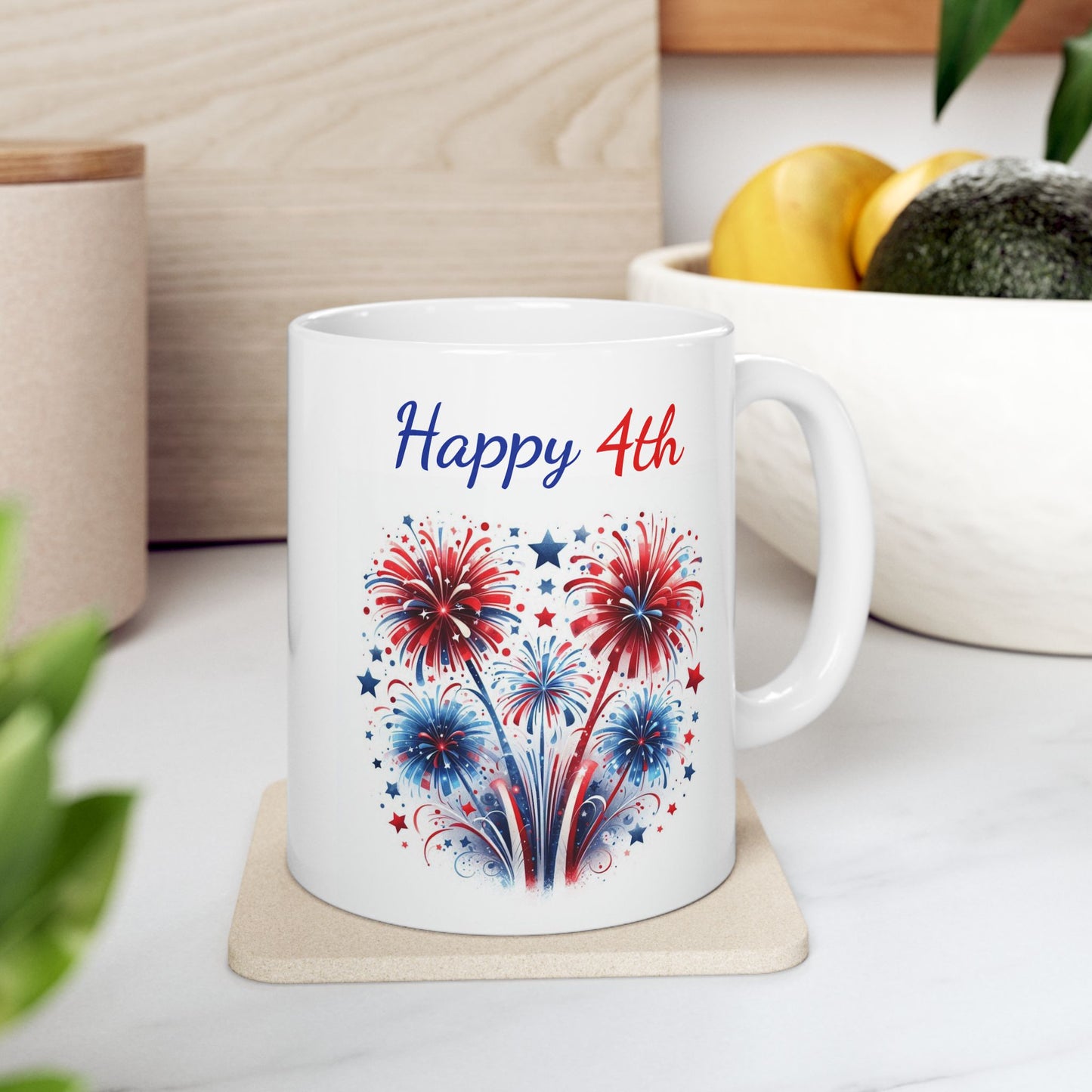 Happy 4th Patriotic Coffee Mug