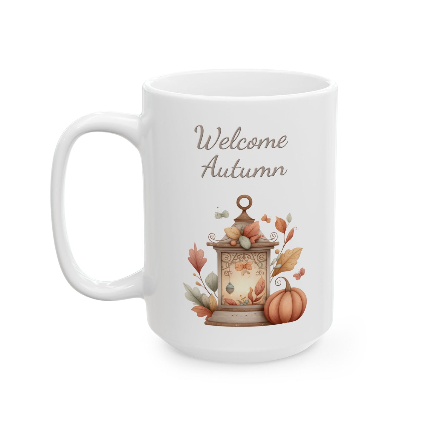 Autumn Vintage Lantern Ceramic Mug
