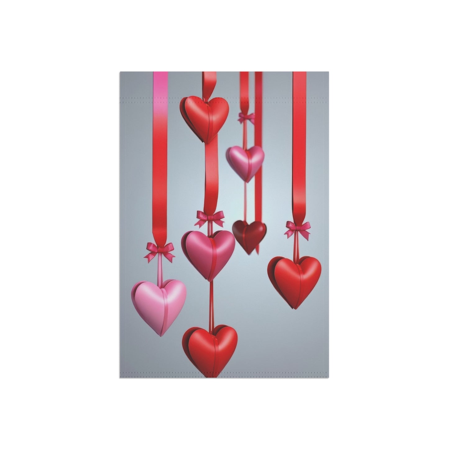 Hanging Hearts Valentine Garden Flag