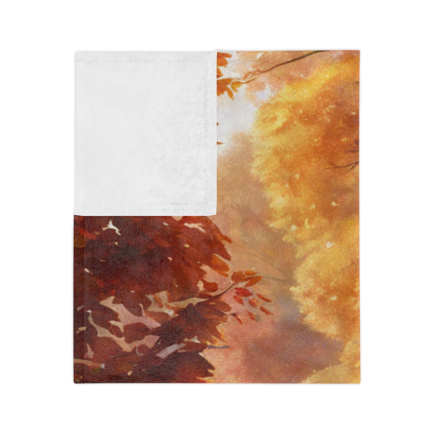Fall Park Velveteen Blanket