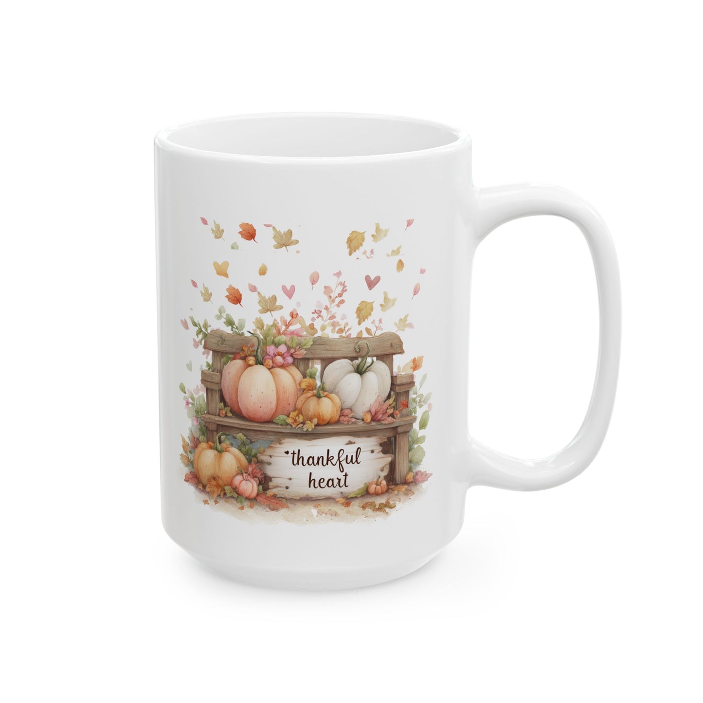 Thankful Heart Autumn Coffee Mug