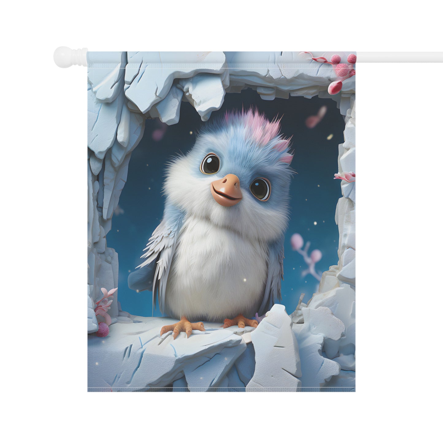 Cute Baby Bird Garden Flag