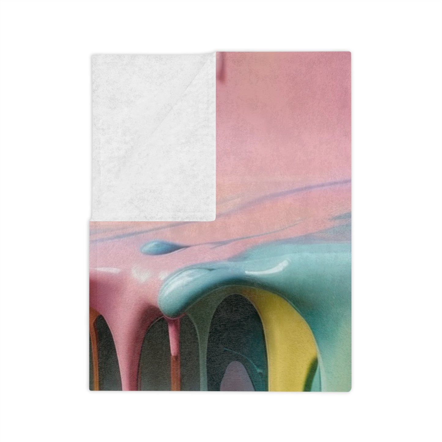 Colorful Dripping Paint Velveteen Blanket