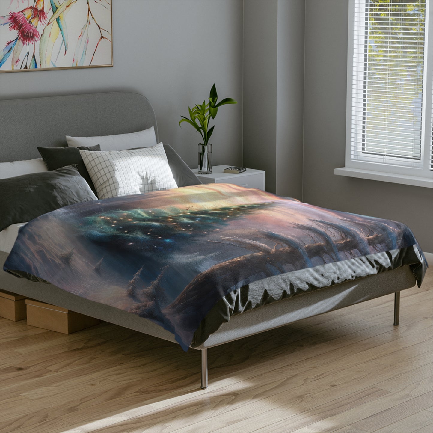 Magical Christmas Tree Plush Blanket