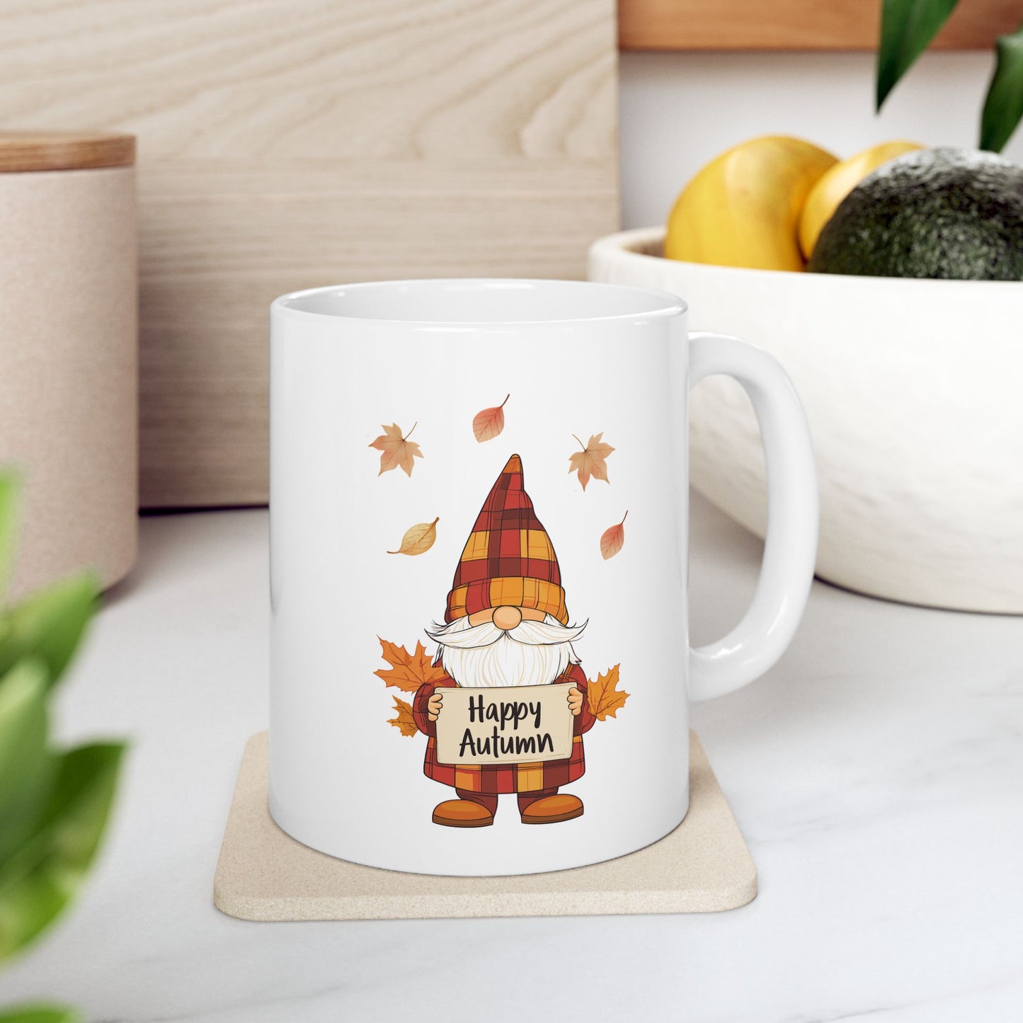 Happy Autumn Gnome Coffee Mug