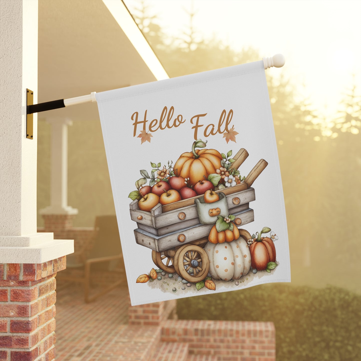 Hello Fall Garden Flag