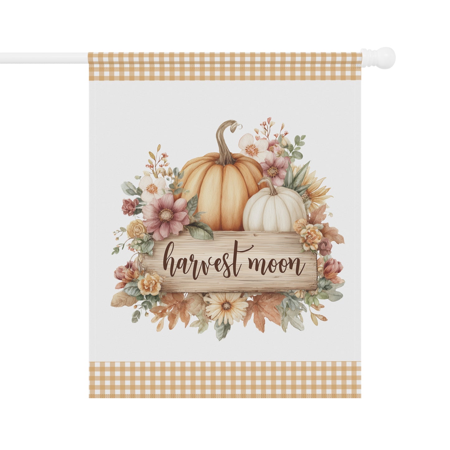 Harvest Moon Pumpkin Garden Flag