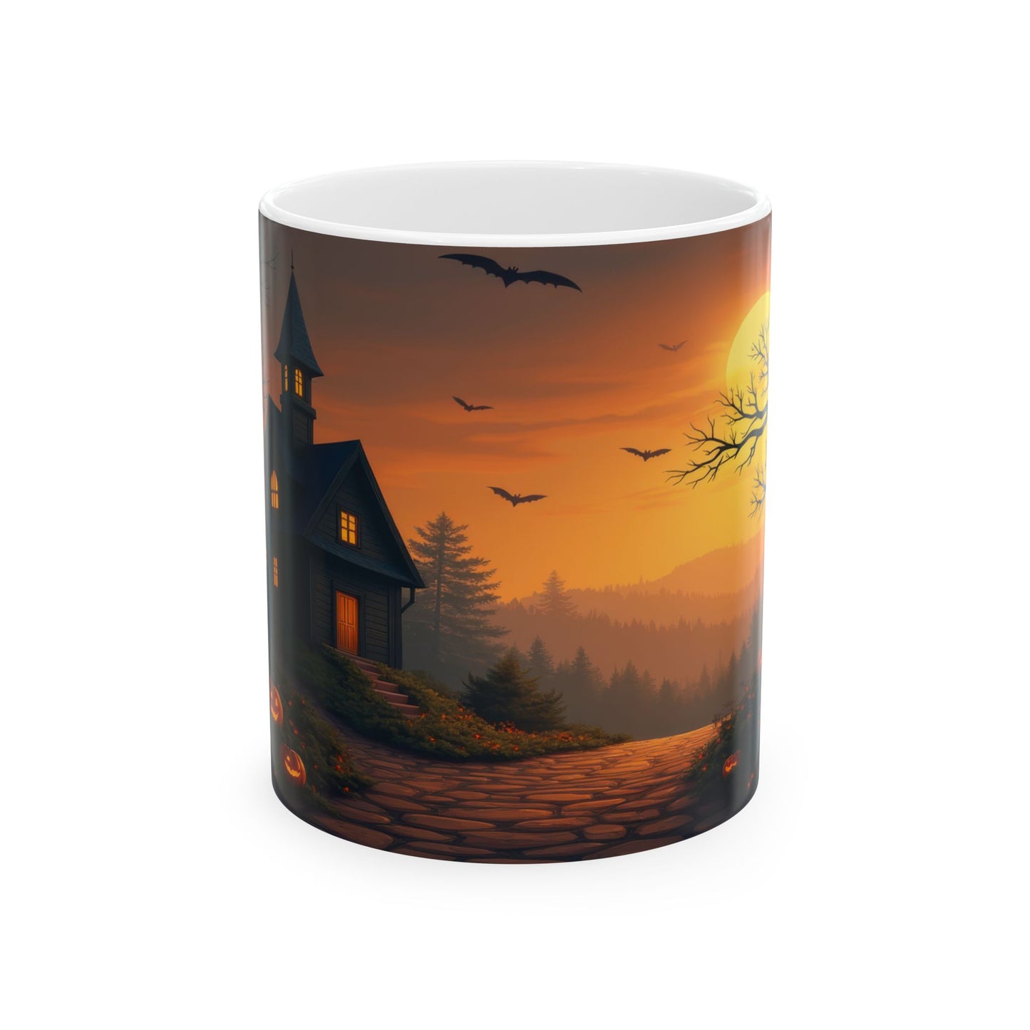 Spooky Haunted Mansion Halloween Coffee Mug