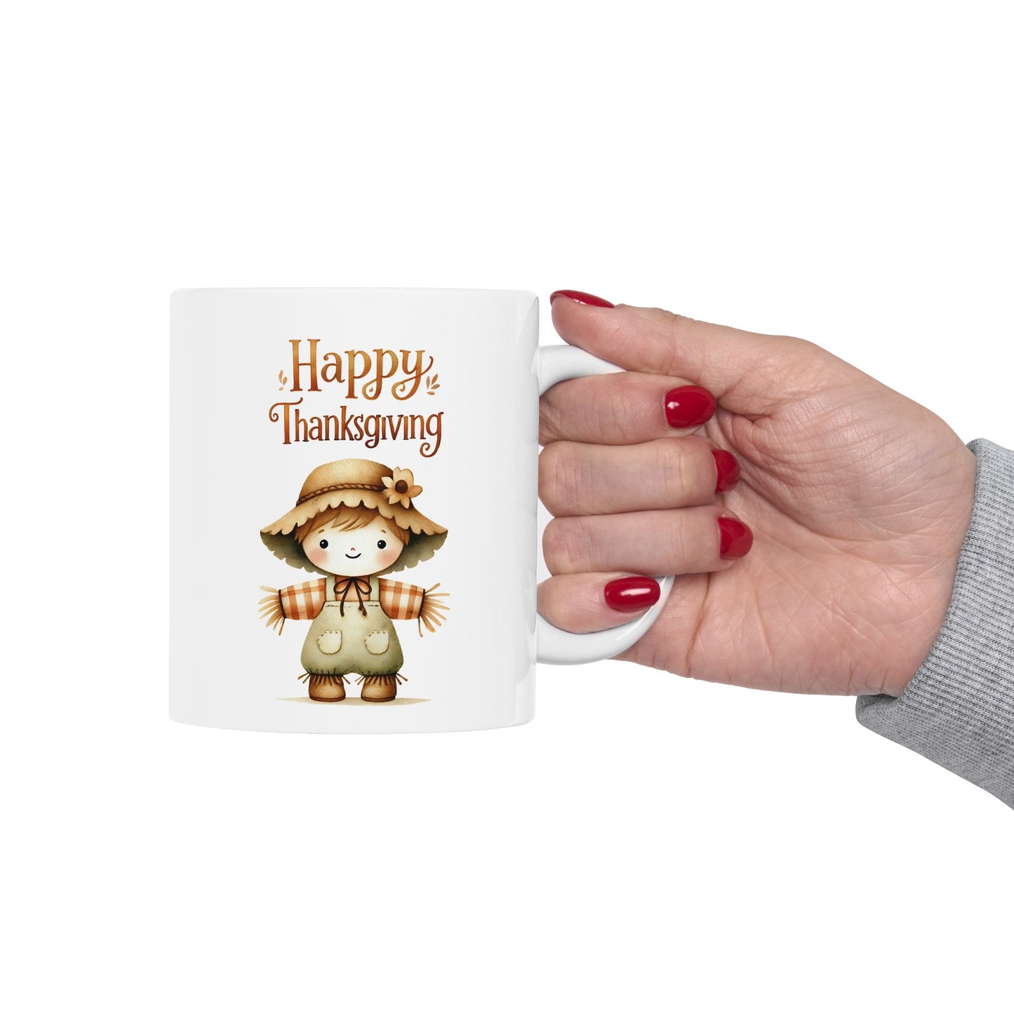 Cute Scarecrow Thanksgiving Coffee Mug