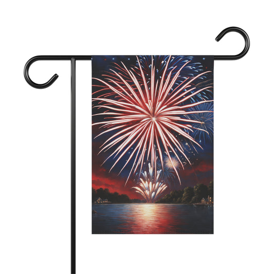 July 4th Fireworks Garden Flag/House Banner