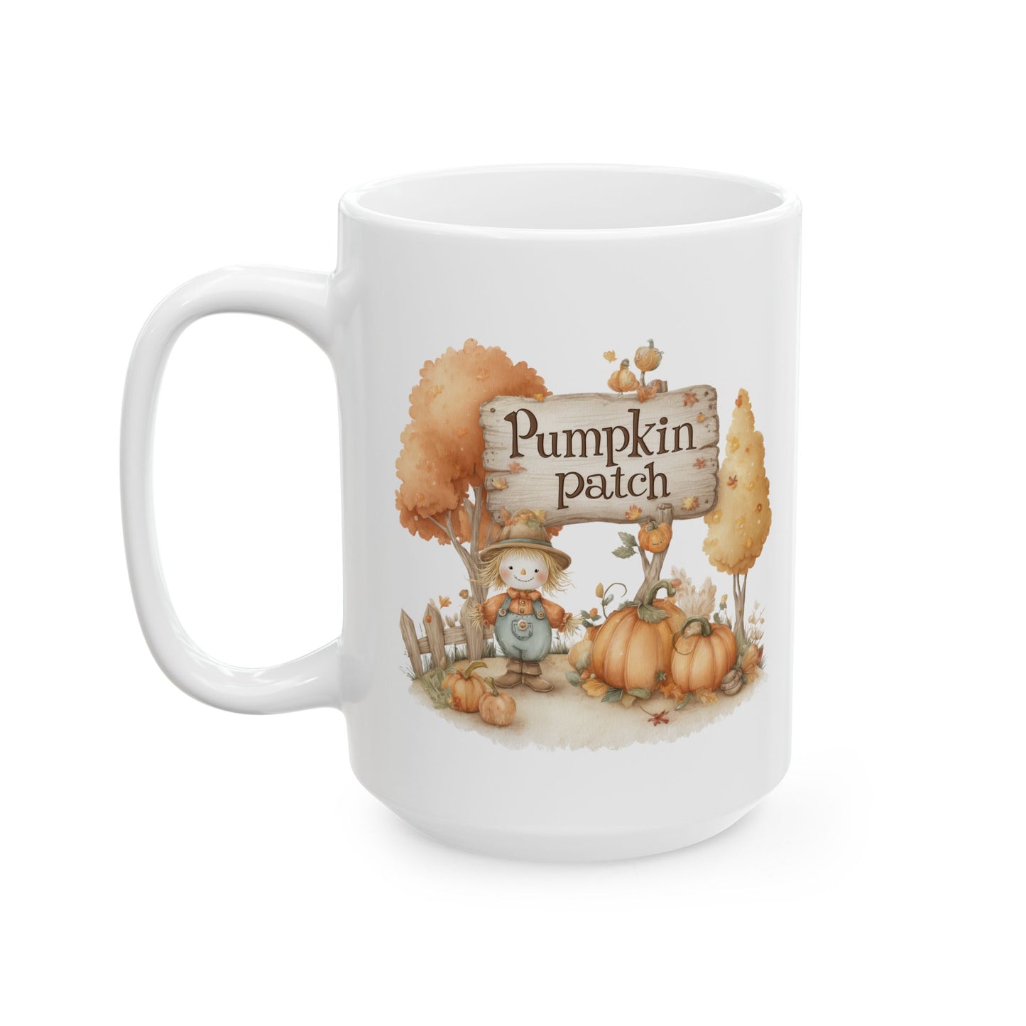 Whimsical Scarecrow Coffee Mug