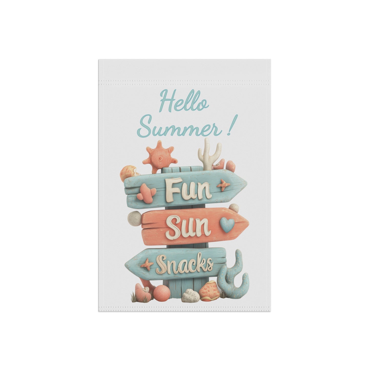 Hello Summer Garden Flag