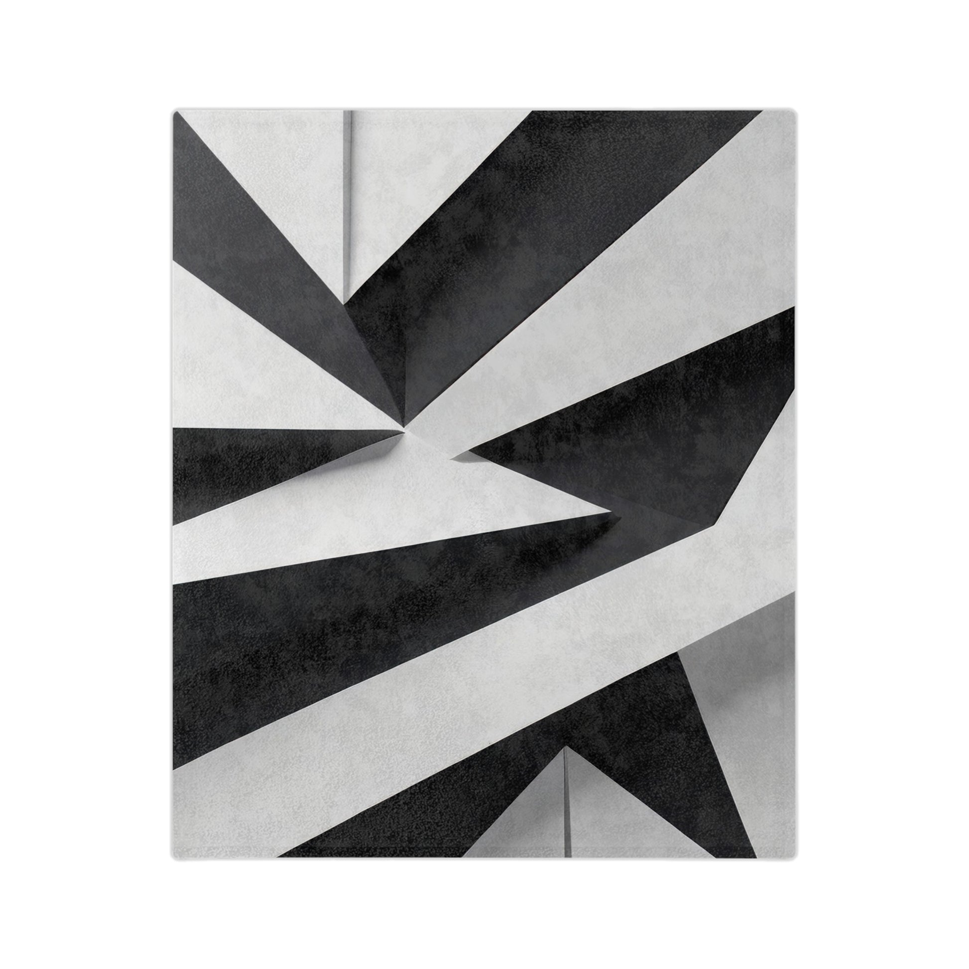 Velveteen blanket, lightweight blanket, soft throw, geometric blanket, minimalist decor, monochrome art, black and white blanket, modern style, abstract decor, unique home goods, velvet blanket, cozy blanket, home accents, plush throw, artistic blanket, designer gift, simple design, graphic print, unisex blanket, stylish decor

