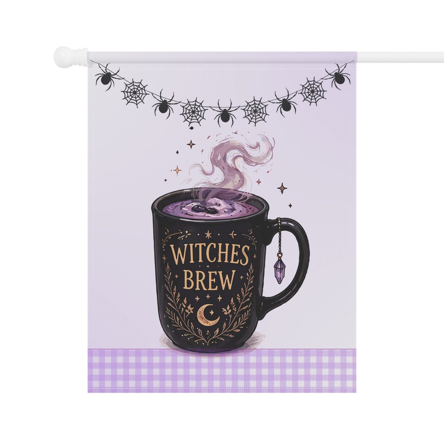 Witches Brew Halloween Garden Flag