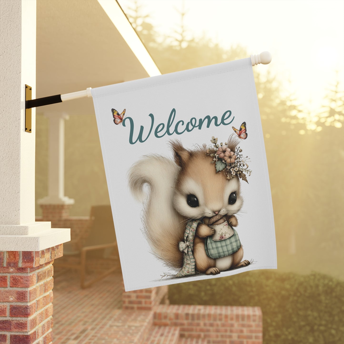 Woodland Welcome Garden Flag