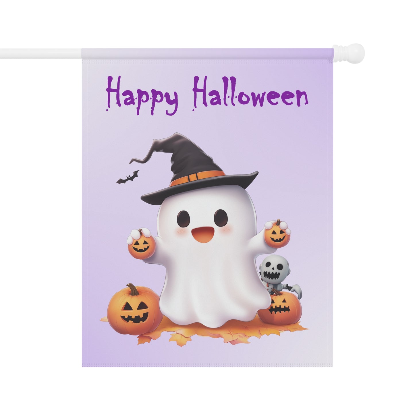 Cute Ghost Halloween Garden Flag