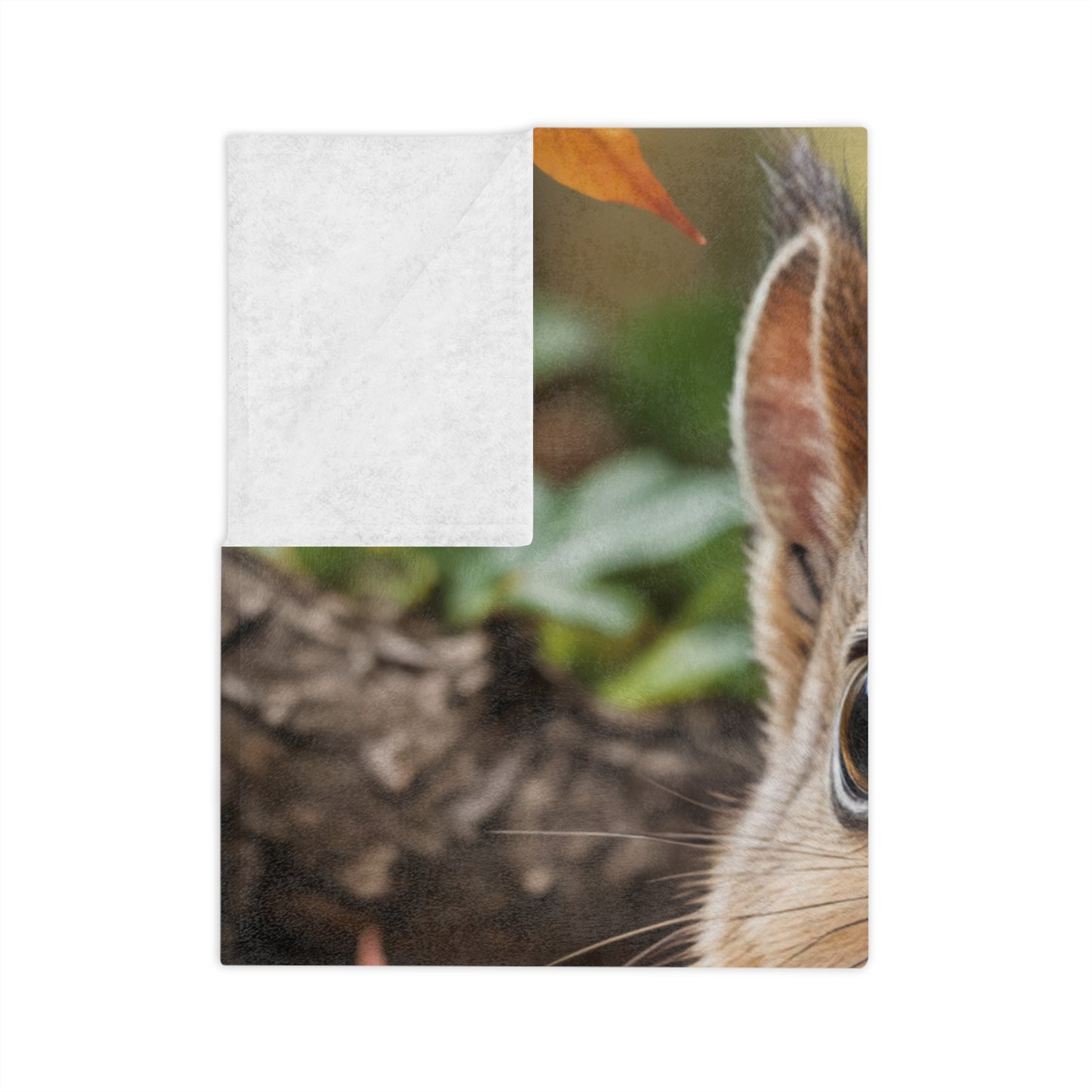 Adorable Smiling Squirrel Velveteen Blanket (Copy)
