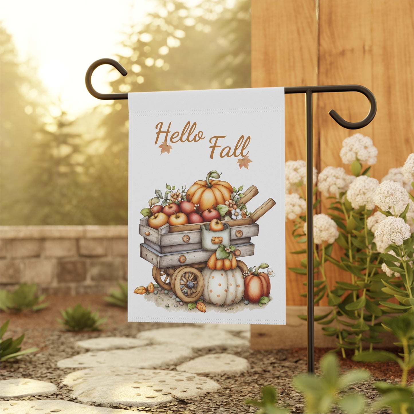 Hello Fall Garden Flag