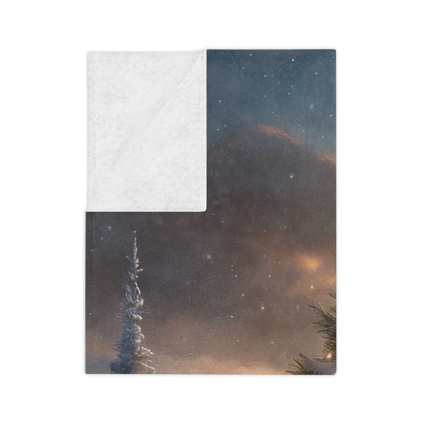 Elegant Christmas Tree Velveteen Plush Blanket