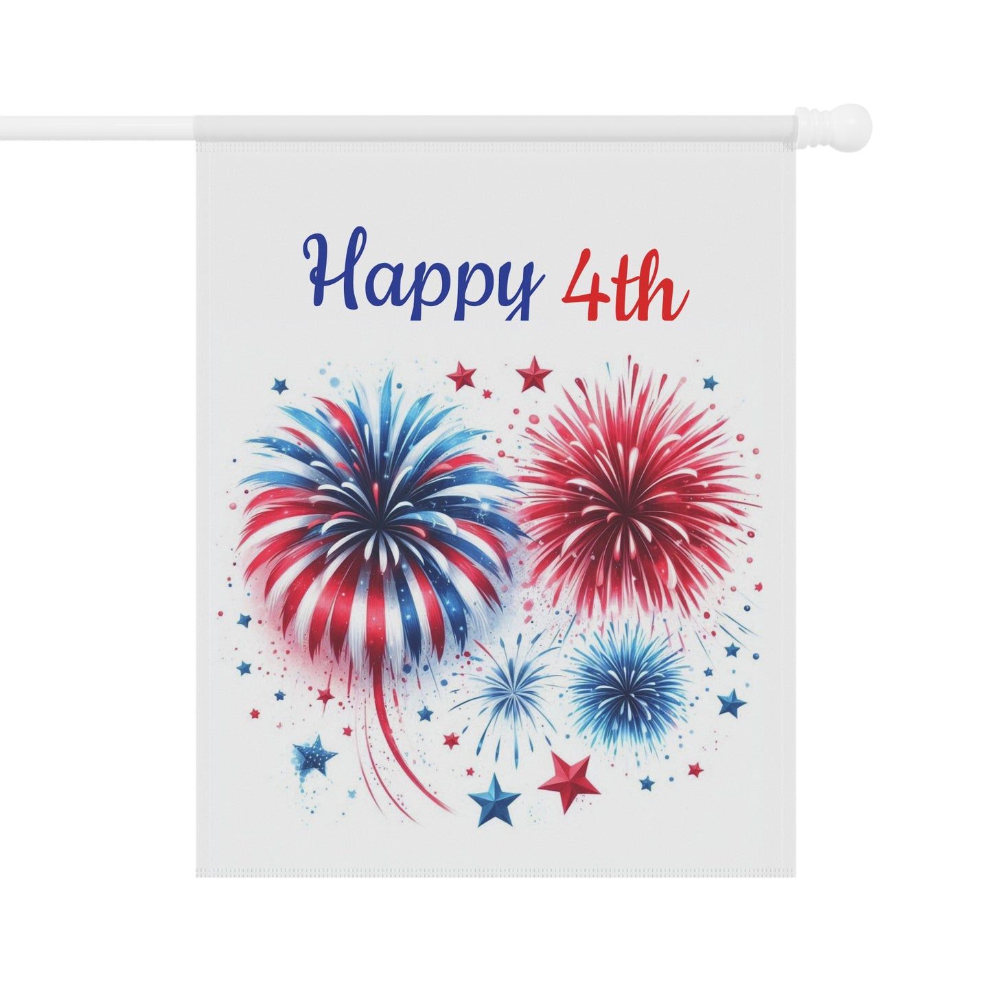 Fireworks and Stars Garden Flag