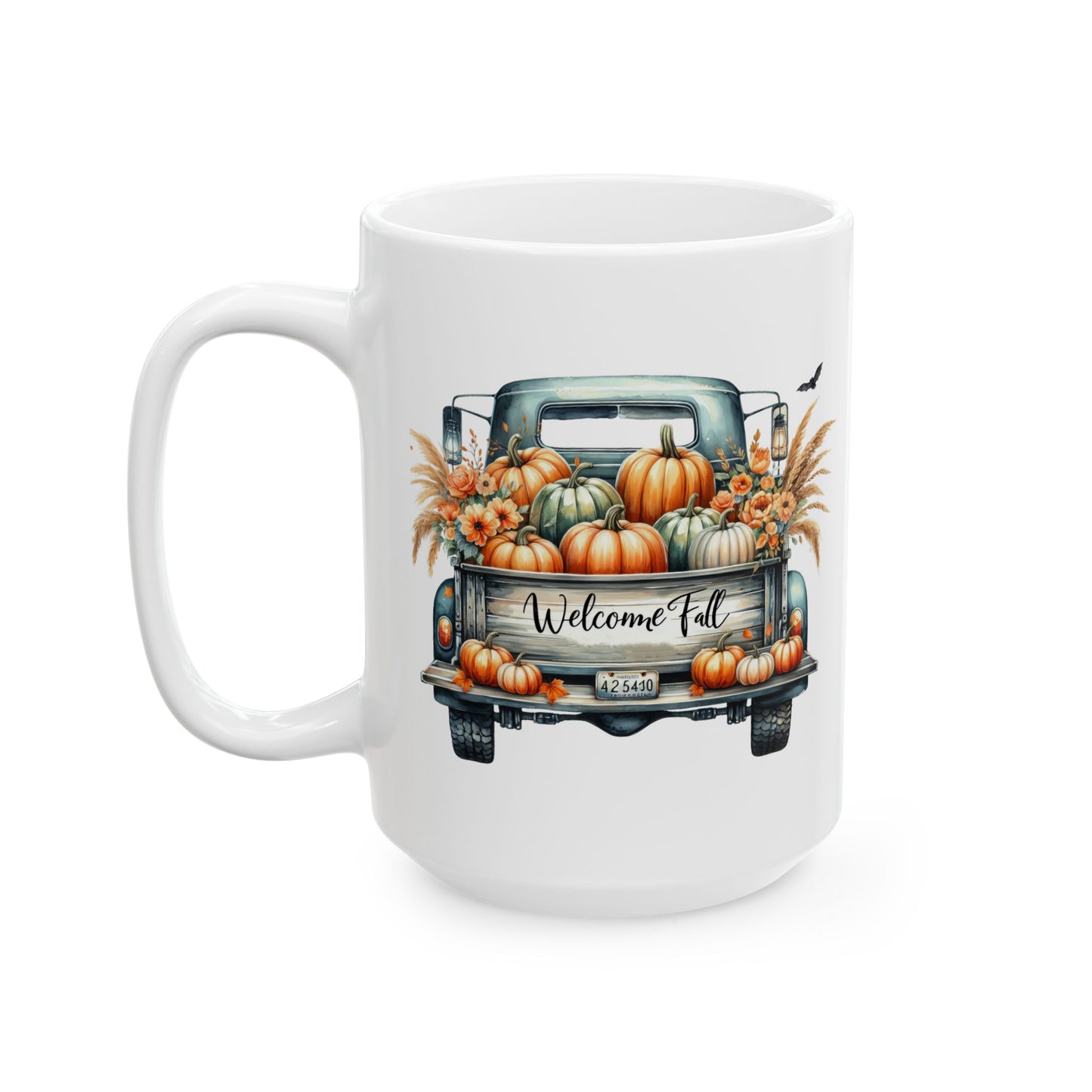 "Welcome Fall" Old Time Truck Coffee Mug