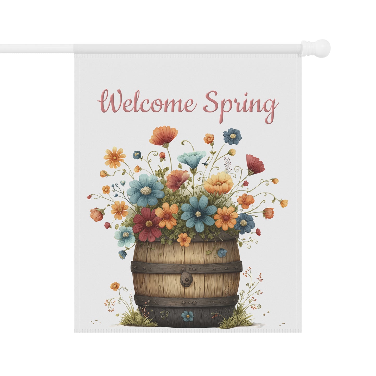 Spring Floral Garden Flag